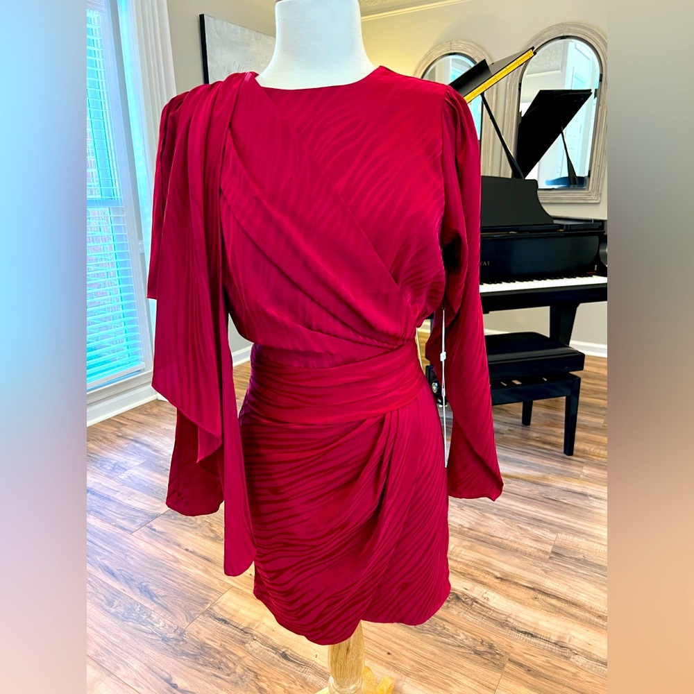 Ronny Kobo NWT Shanaya Dress Burgundy Red Size Small Cocktail Party Dress